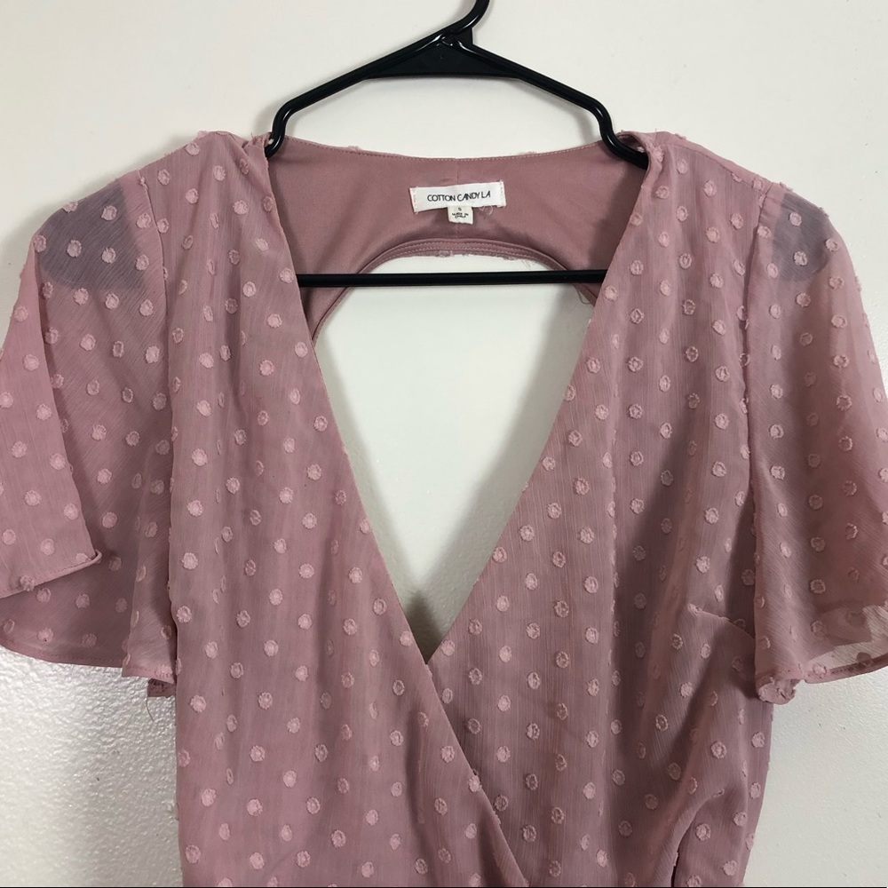 Cotton Candy LA Romper w/ Open Back - Picture 2 of 6